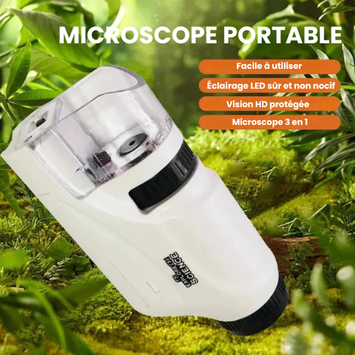 Kit de microscope de poche pour enfants