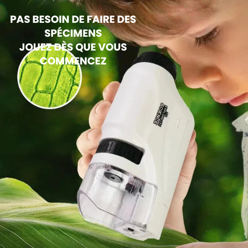 Kit de microscope de poche pour enfants