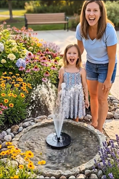HydroBoom™ — Fontaine Solaire Flottante pour Jardin & Bassin