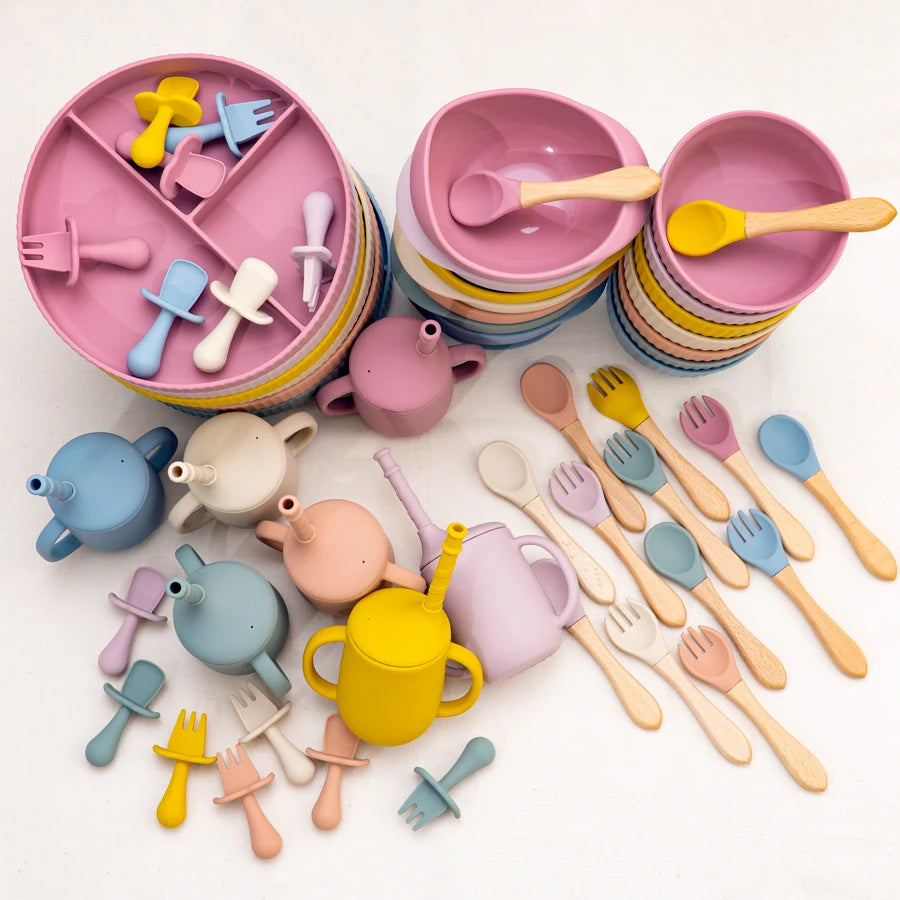 Vaisselle en silicone pour bébé