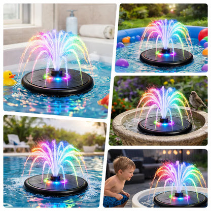 HydroBoom™ — Fontaine Solaire Flottante pour Jardin & Bassin
