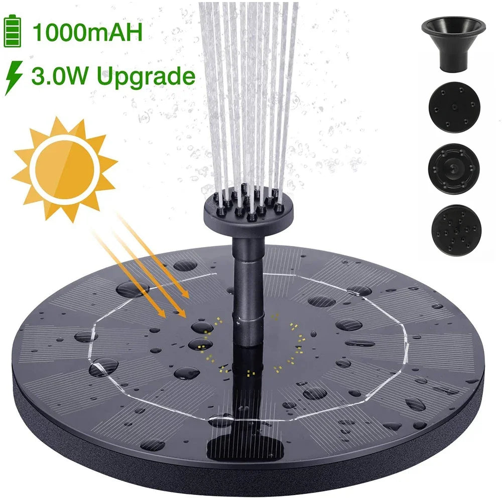HydroBoom™ — Fontaine Solaire Flottante pour Jardin & Bassin